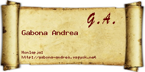 Gabona Andrea névjegykártya