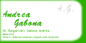 andrea gabona business card
